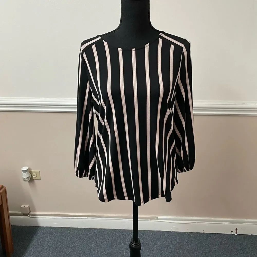 Adrianna Papell Striped Blouse